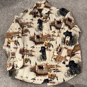 Kids Animal Print Shirt - Cream
